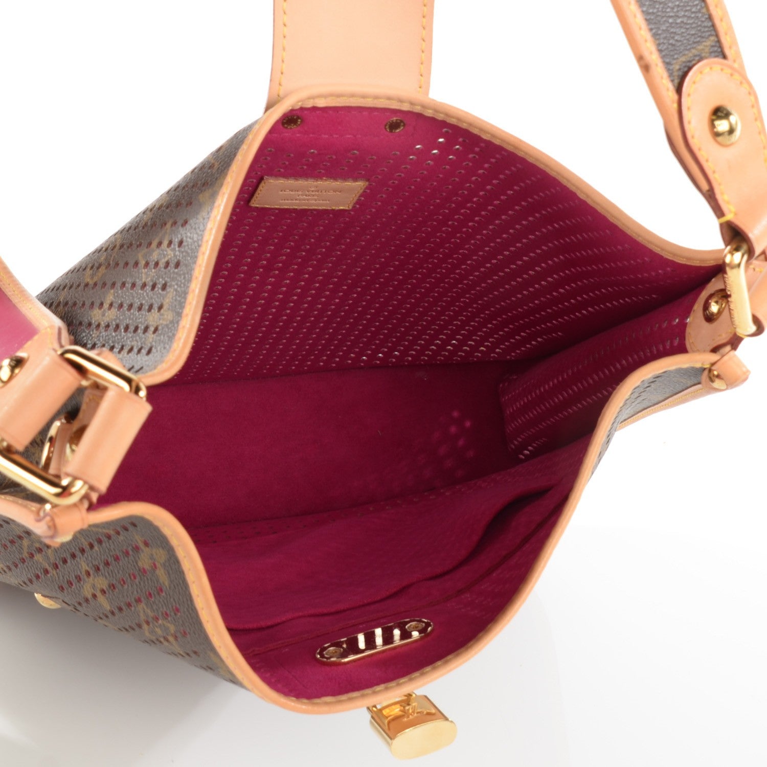 Louis Vuitton Monogram Perforated Musette Fuchsia 5 of 8
