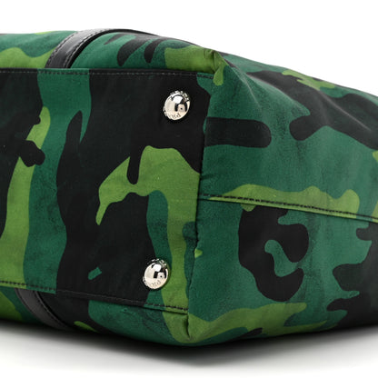 Prada Tessuto Nylon Camouflage Tote Prato 8 of 9