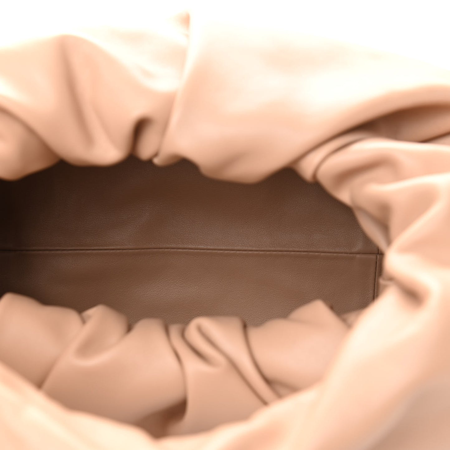 Smooth Butter Calfskin Small The Shoulder Pouch Almond