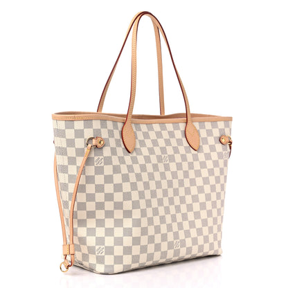 Louis Vuitton Damier Azur Neo Neverfull MM Rose Ballerine 4 of 11