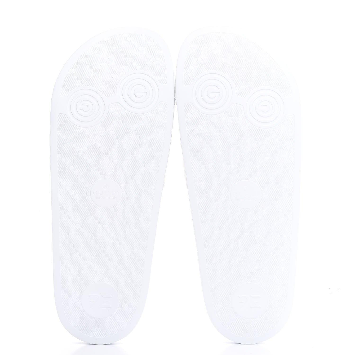 Gucci Canvas Worldwide Mens Pursuit Slide Sandals 11 White 5 of 8