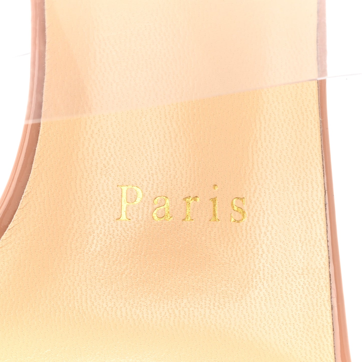 Patent PVC Just Nothing 85 Slide Sandals 37 Nude