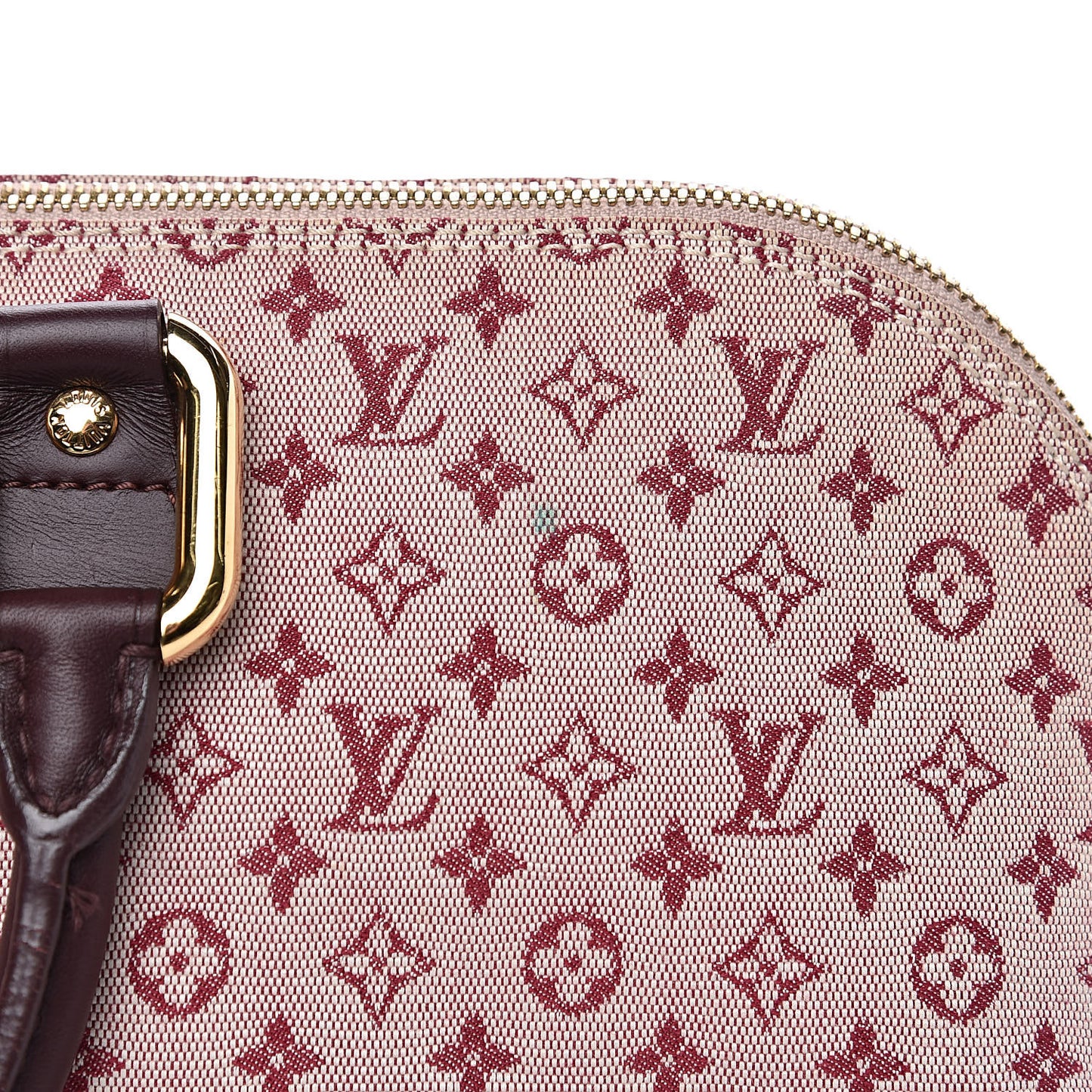 Mini Monogram Alma Long Cherry