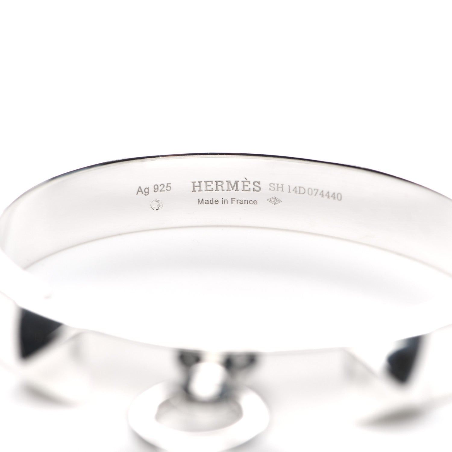 Hermes Sterling Silver PM Collier De Chien Bracelet SH 3 of 3