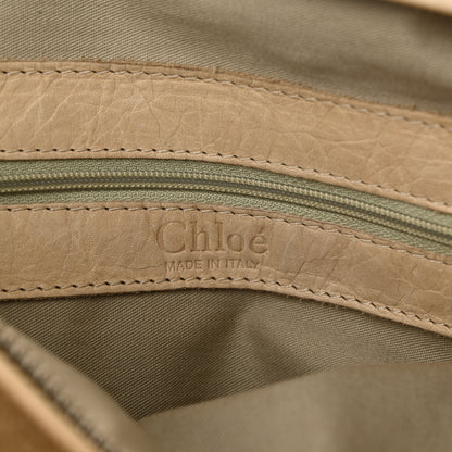 Chloe Snakeskin Calfskin Silverado Shoulder Bag Beige 6 of 11