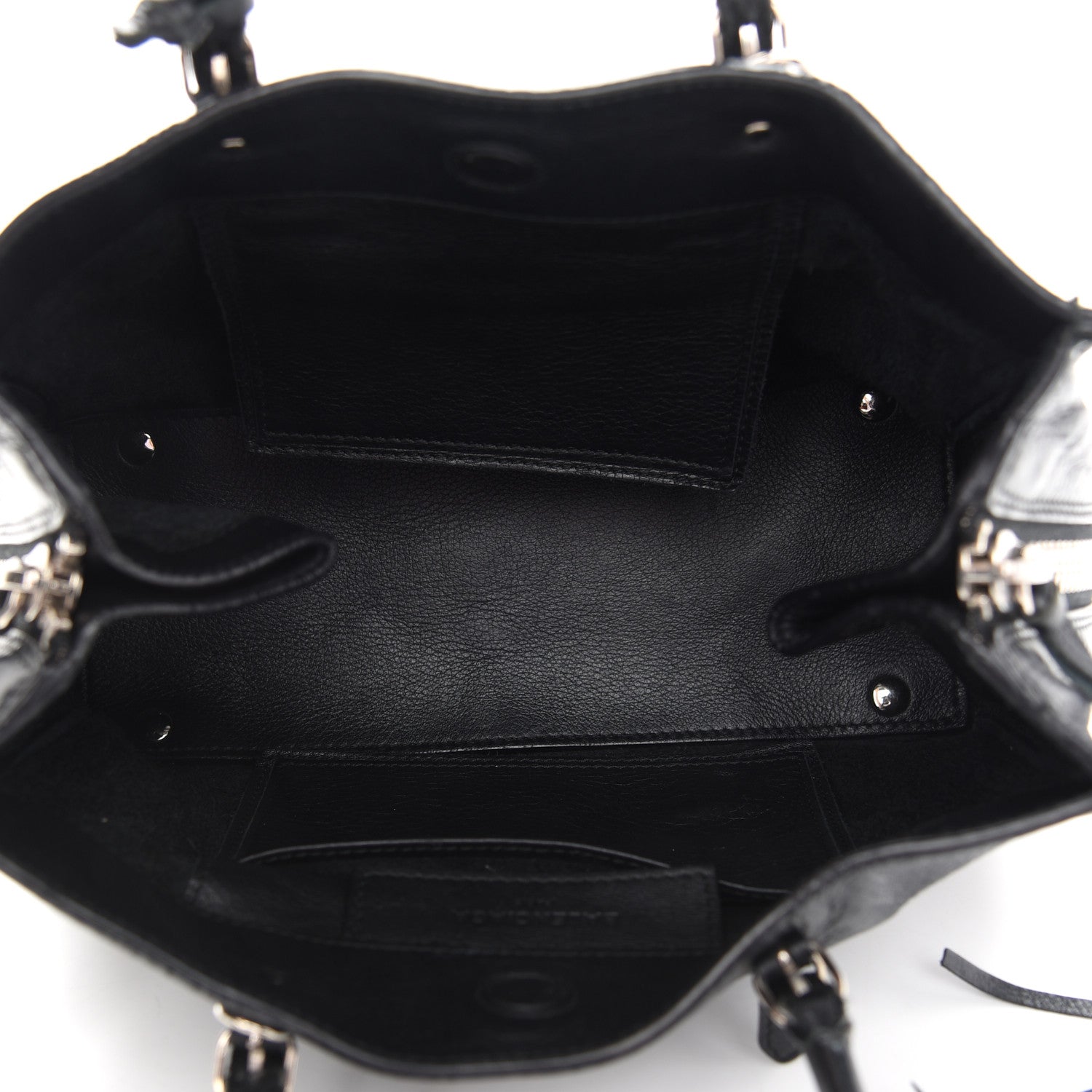 Balenciaga Veau Papier A6 Zip Around Tote Black 5 of 11