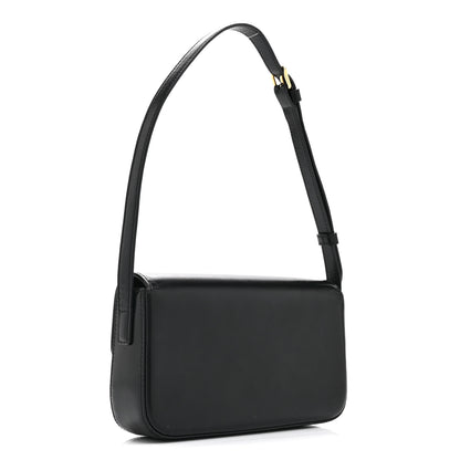 Celine Shiny Calfskin Triomphe Shoulder Bag Black 3 of 11