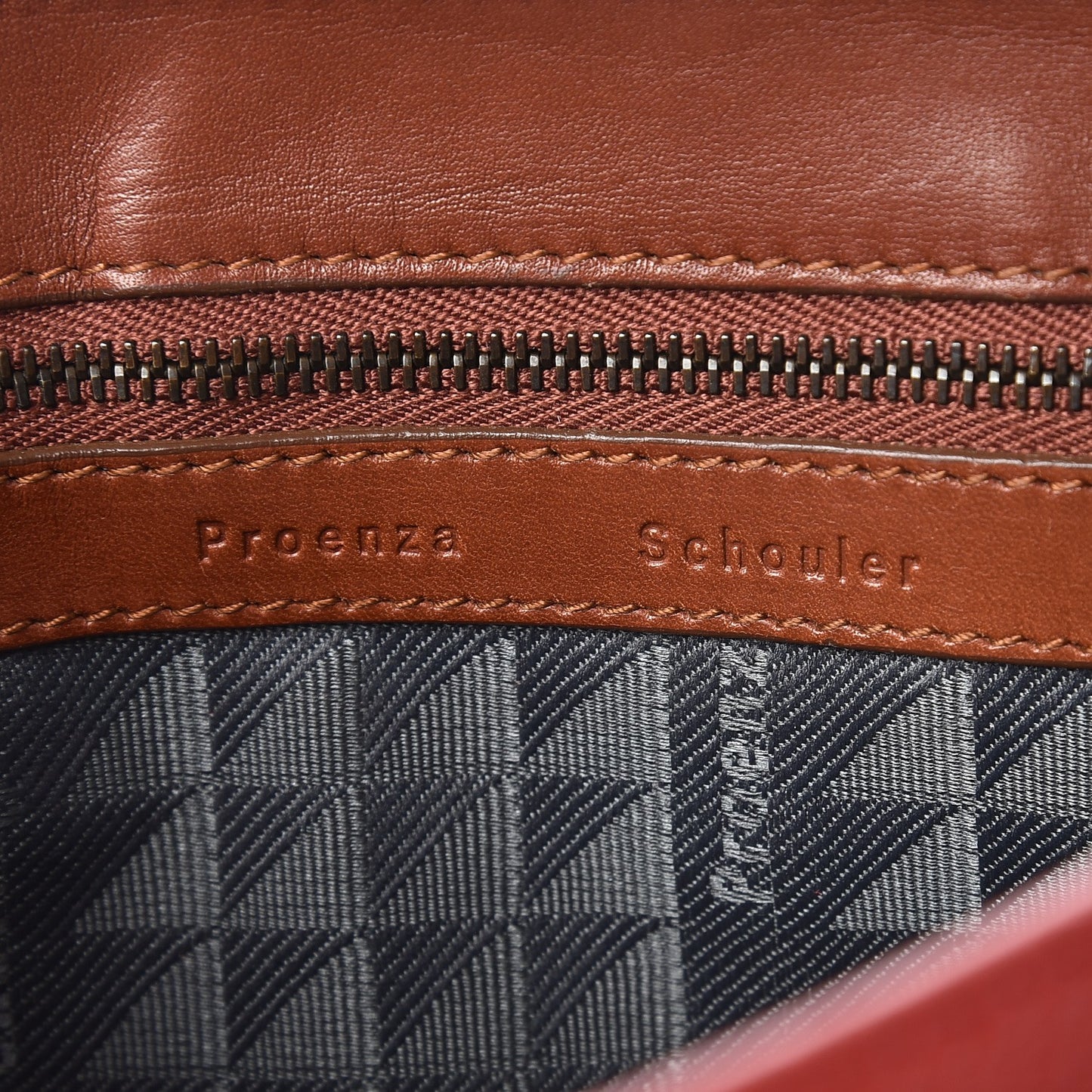 Goatskin Calfskin Tiny Preppy PS1 Satchel Mandarin Red