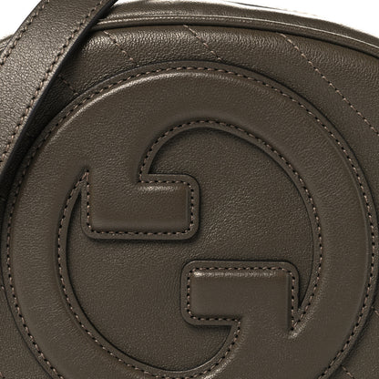 Gucci Sakai Be Green Calfskin Diagonal Stitched Mini Blondie Shoulder Bag Craclet Brown 8 of 11