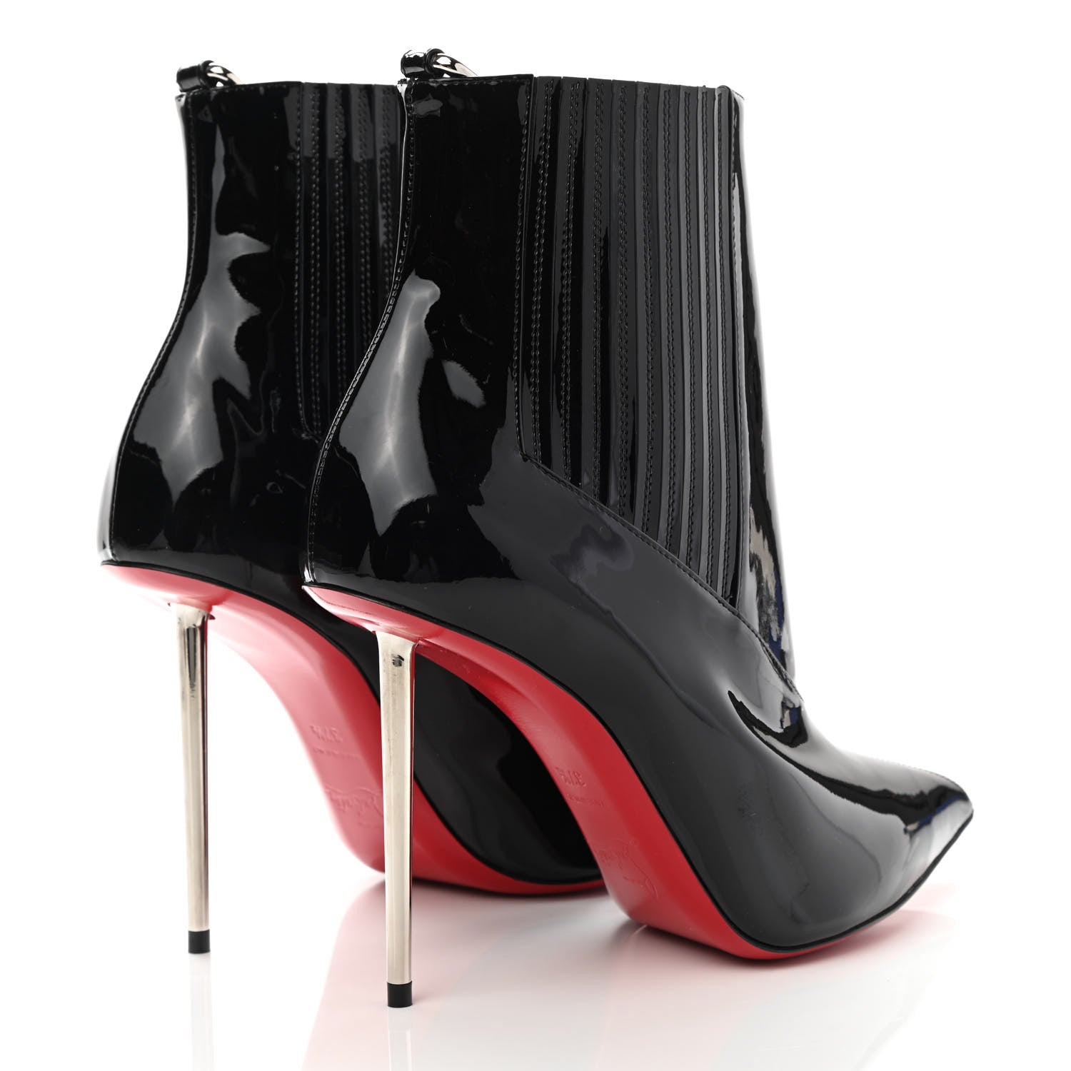 Christian Louboutin Patent Epic 100 Ankle Boots 37.5 Black 4 of 10