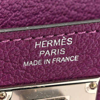Hermes Chevre Mysore Kelly Pocket To Go Pouch Anemone 7 of 11