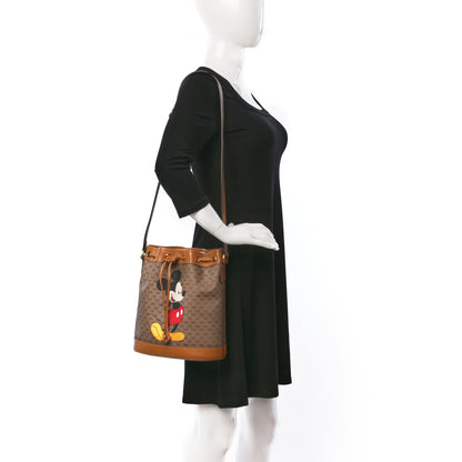 Gucci X DISNEY Mini Vintage GG Supreme Monogram Bucket Bag Beige Vintage Sun Oil 2 of 9