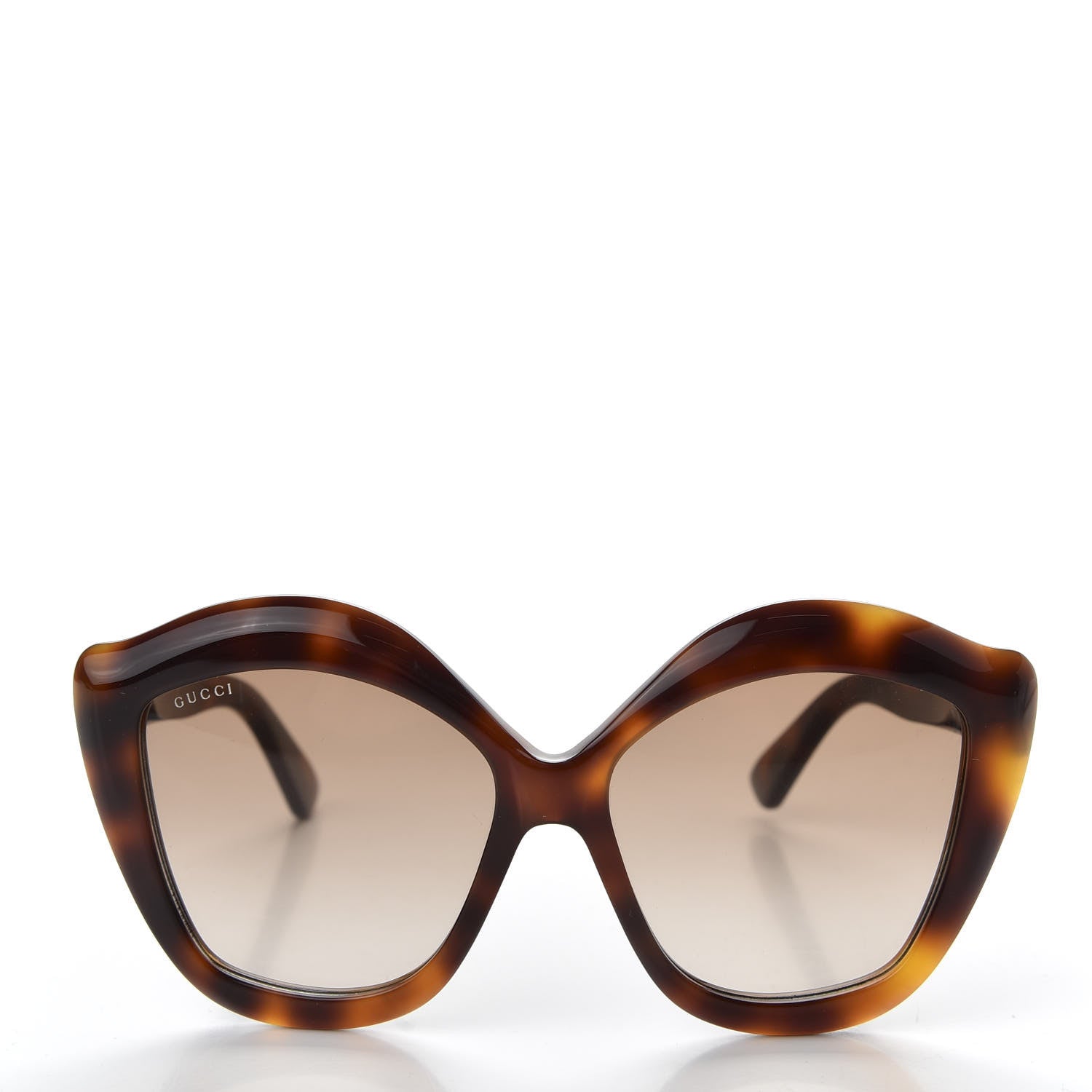 Gucci Cat Eye GG0117S Sunglasses Tortoise 2 of 8