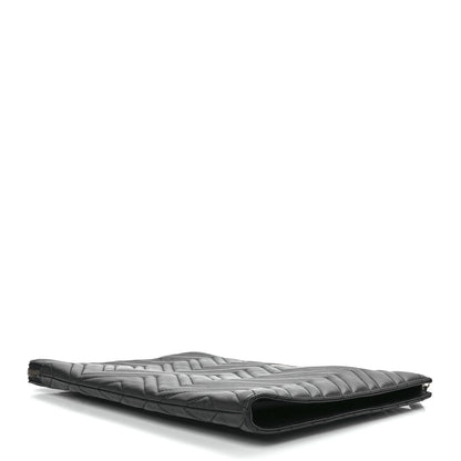 Gucci Calfskin Matelasse GG Marmont Portfolio Clutch Black 10 of 12