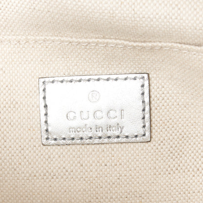 Gucci Metallic Sakai Be Green Calfskin Diagonal Stitched Small Blondie Shoulder Bag Silver 6 of 10