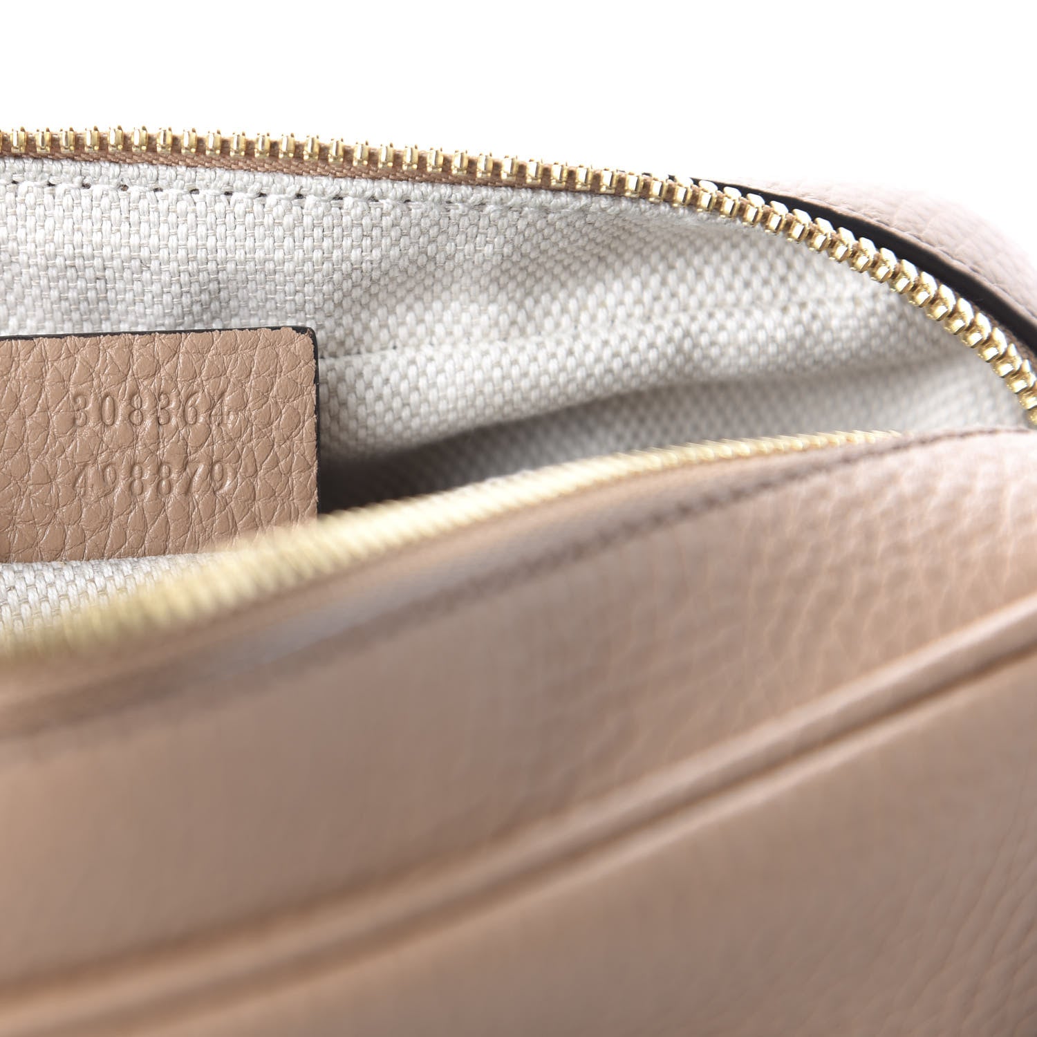 Gucci Pebbled Calfskin Small Soho Disco Bag Rose Beige 9 of 11