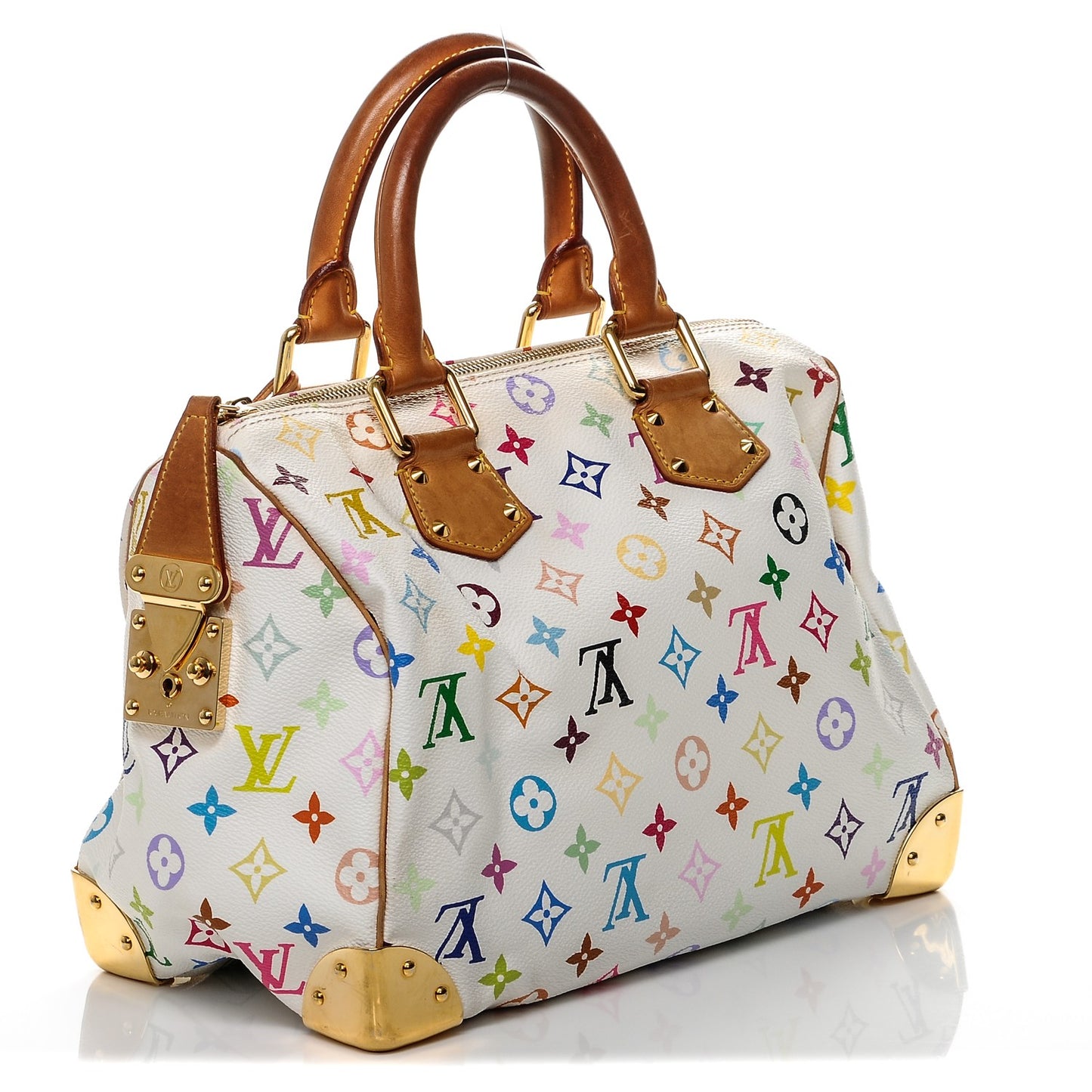 Monogram Multicolor Speedy 30 White