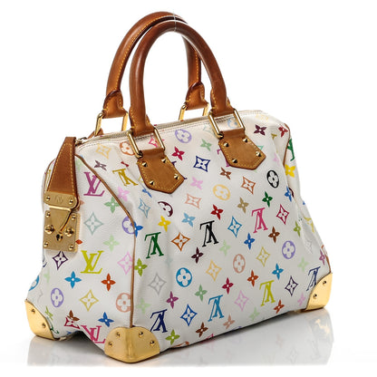Louis Vuitton Monogram Multicolor Speedy 30 White 3 of 6