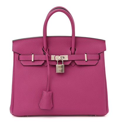 Hermes Togo Birkin 25 Rose Pourpre 1 of 14