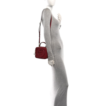 Gucci Sakai Be Green Calfskin Diagonal Stitched Blondie Top Handle Bag Rosso 2 of 10