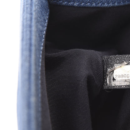 Chanel Denim Patchwork Medium Boy Flap Blue 6 of 11