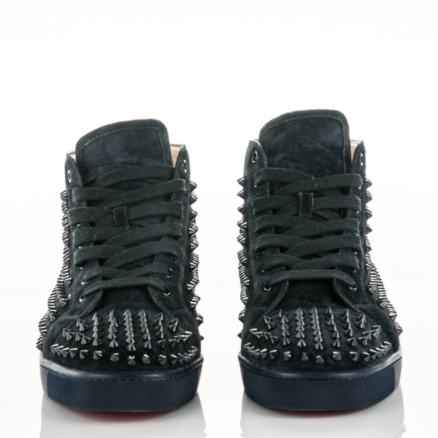 Mens Suede Louis Spikes Flat Sneakers 45 Nuit