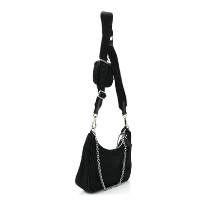 Prada Nylon Re-Edition 2005 Shoulder Bag Black 3 of 12