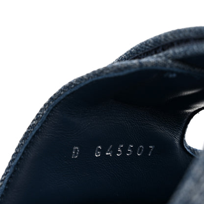 Chanel Denim CC Velcro Dad Chain CC Slide Sandals 39 Blue 9 of 11