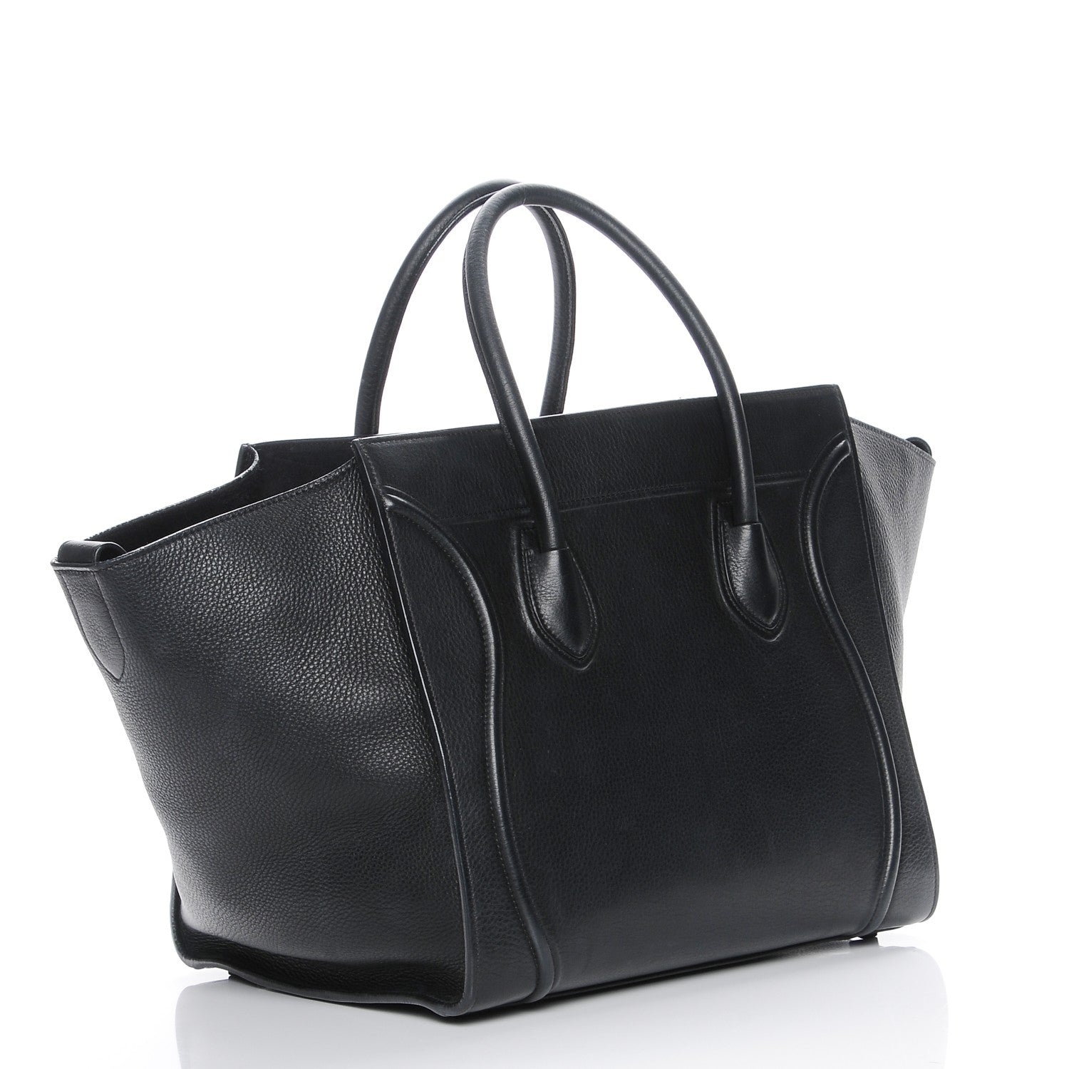 Celine Supple Calfskin Medium Phantom Luggage Black 3 of 10