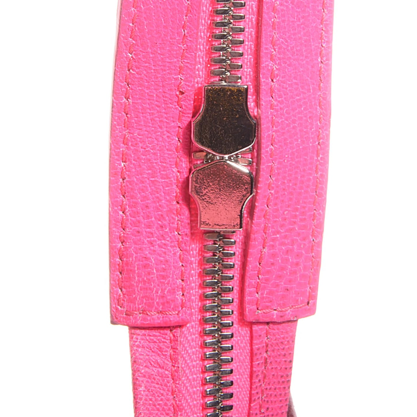 Calfskin Lizard Embossed Classic Silver Hardware City Rose Fluo