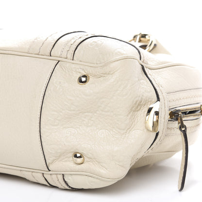 Gucci Calfskin Guccissima Signoria Extra Large Dome Bag Ivory 9 of 14