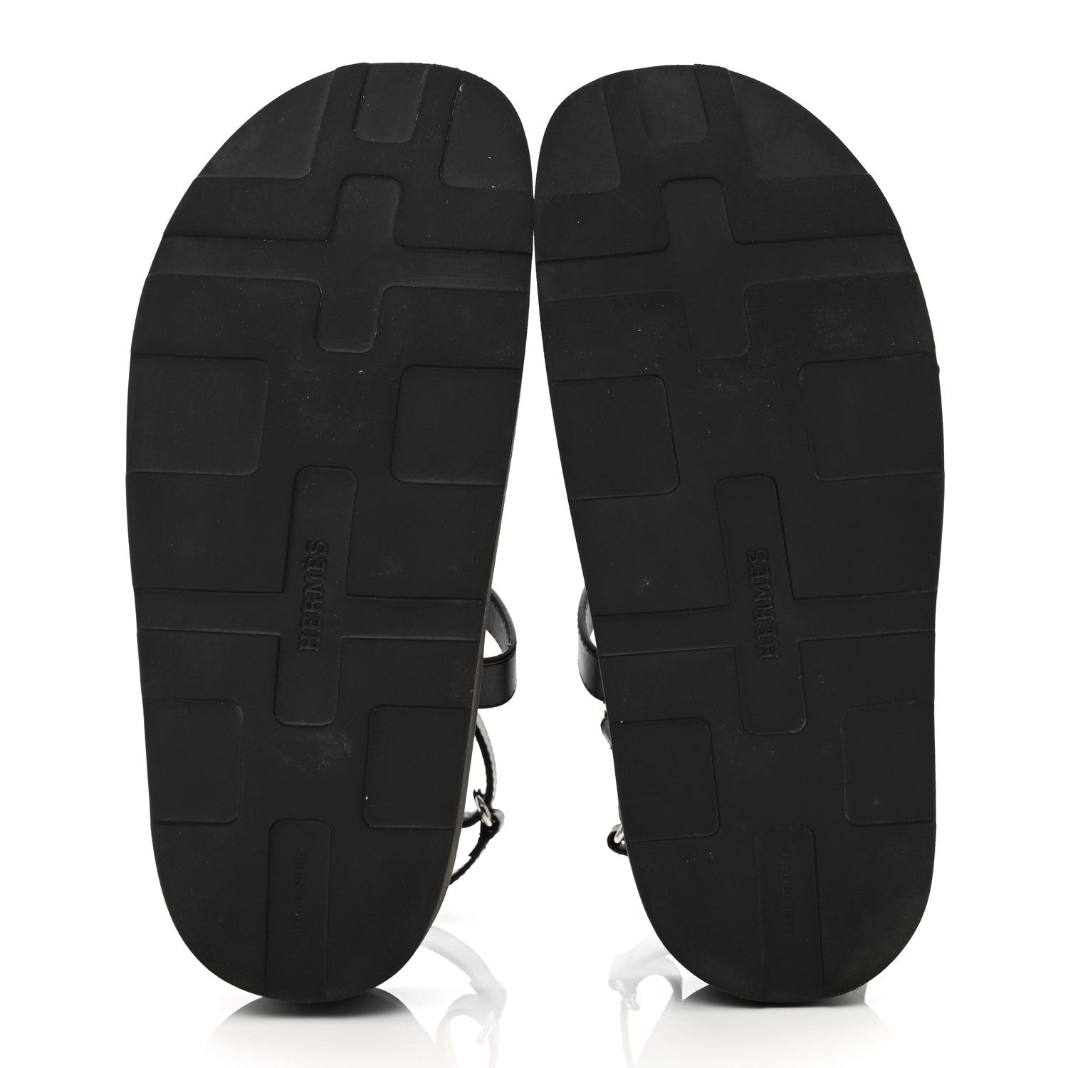 Hermes Calfskin Womens Enid Sandals 36 Black 5 of 8