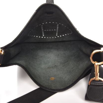 Hermes Taurillon Clemence Evelyne PM Black 5 of 10
