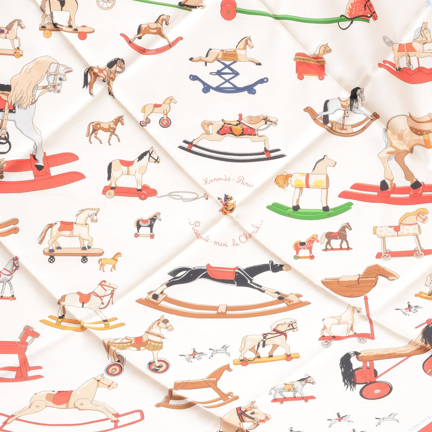 Silk Raconte Moi le Cheval Scarf 90