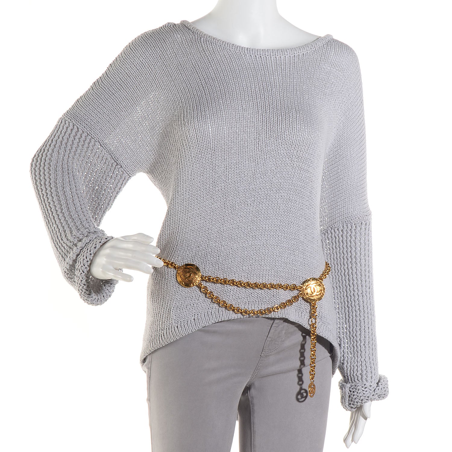 Chanel CC Coin Chain Belt Gold 2 of 6