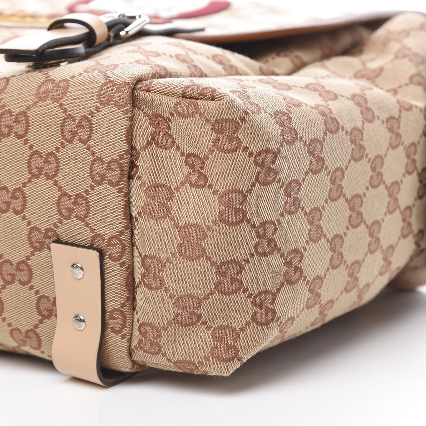 Monogram Childrens Sciroppo Patch Backpack Beige