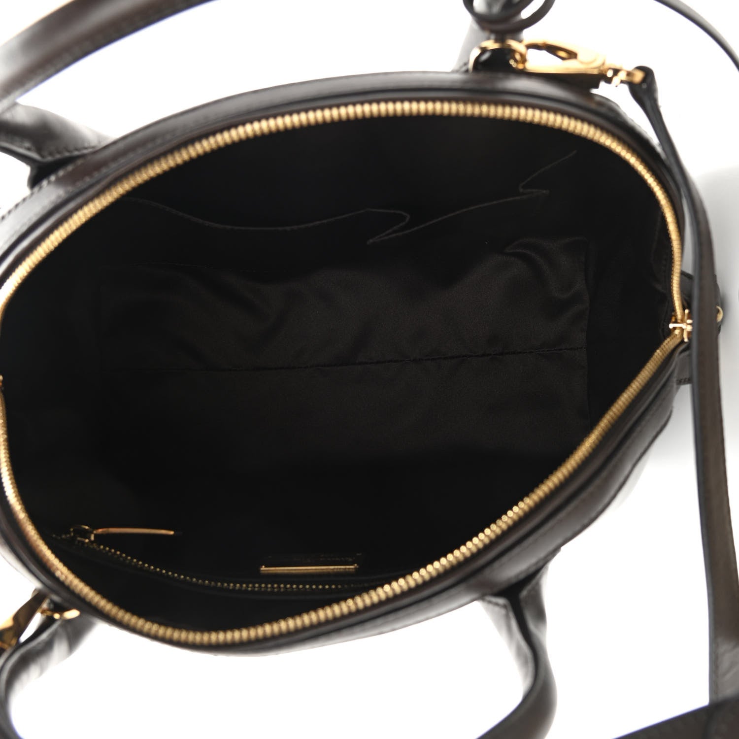 Salvatore Ferragamo Calfskin Fiamma Bag Brown 5 of 10