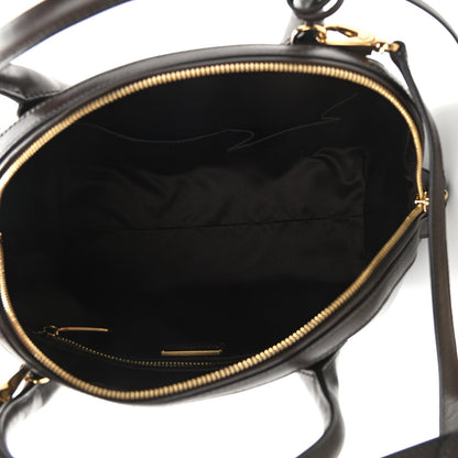 Salvatore Ferragamo Calfskin Fiamma Bag Brown 5 of 10