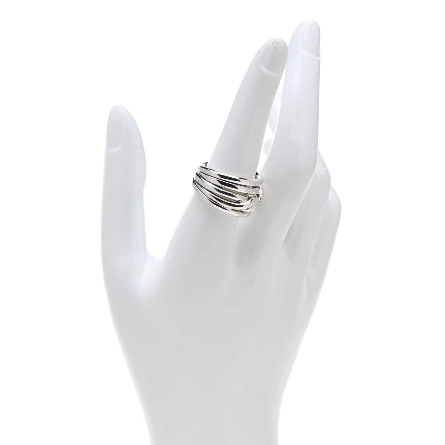 Sterling Silver 14mm Continuance Ring 58 8.25