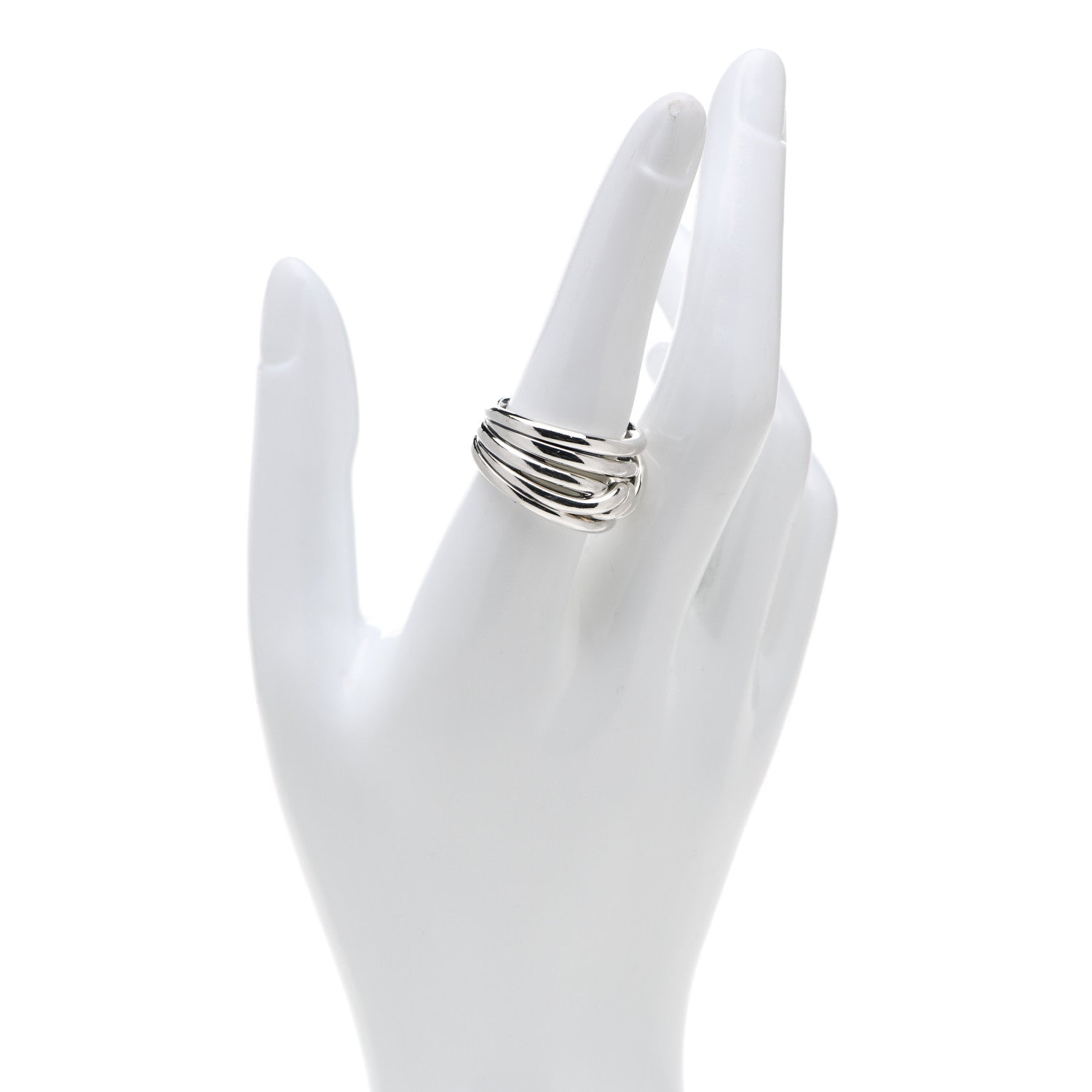 David Yurman Sterling Silver 14mm Continuance Ring 58 8.25 2 of 4