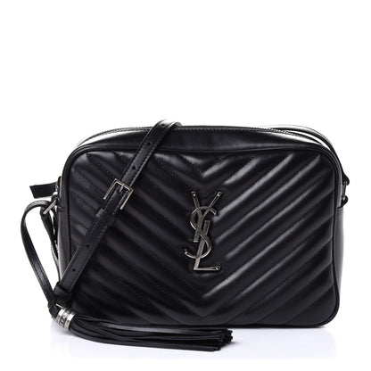 Saint Laurent Calfskin Matelasse Monogram Lou Camera Bag Black 1 of 5
