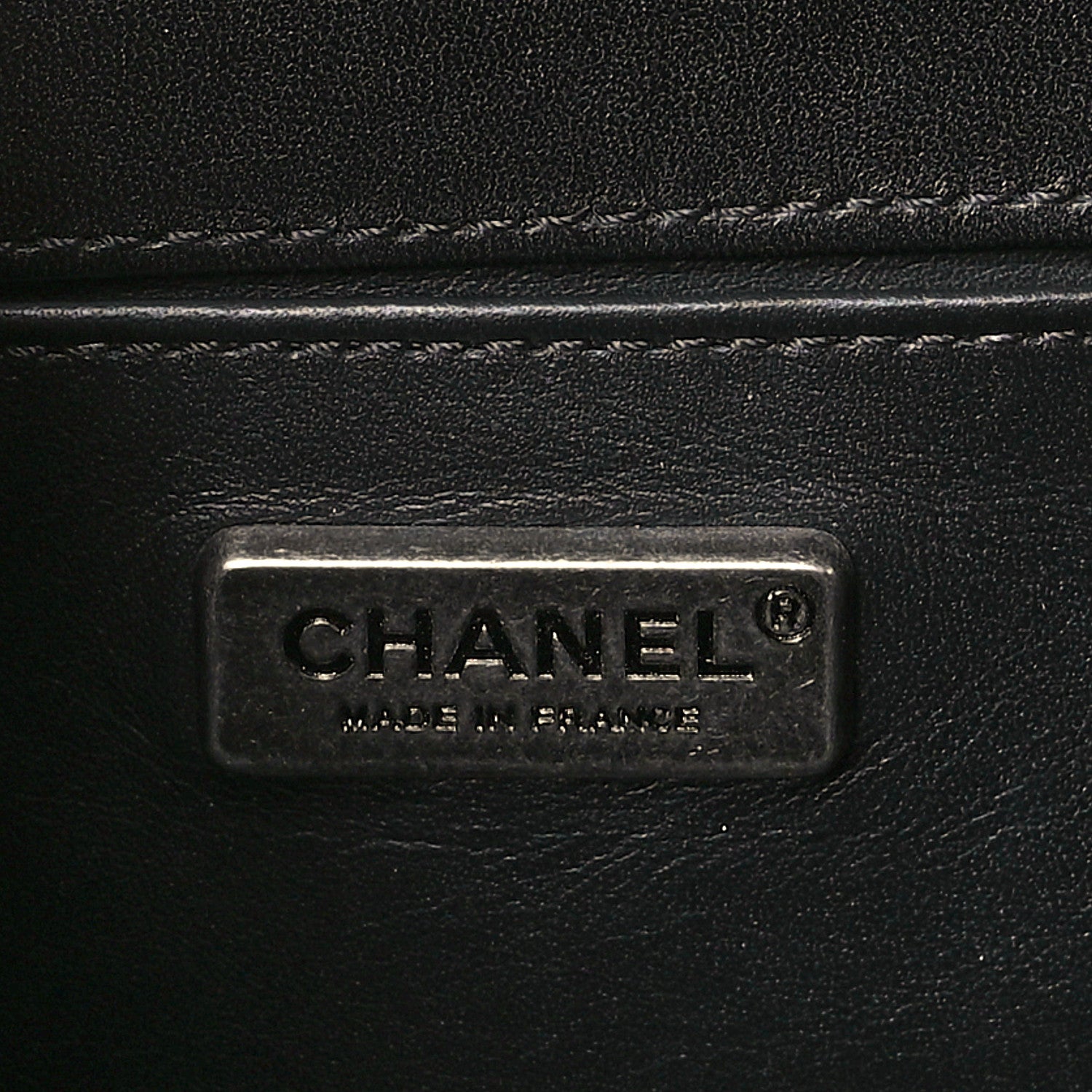 Chanel Lambskin Embroidered Python Chevron Medium Boy Flap Black Green 6 of 10