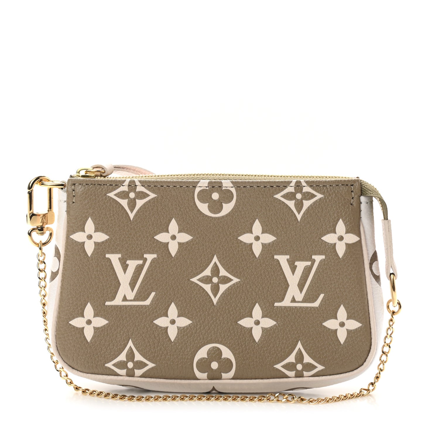 Empreinte Spring in the City Mini Pochette Accessories Kaki Beige Cream