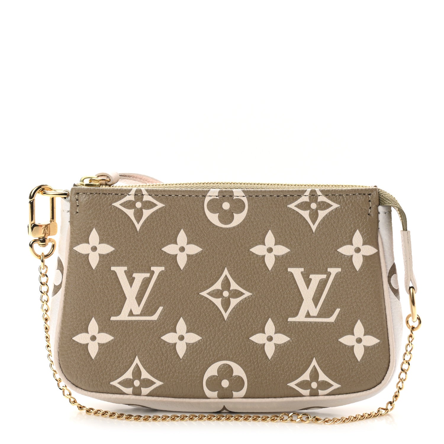 Louis Vuitton Empreinte Spring in the City Mini Pochette Accessories Kaki Beige Cream 1 of 7