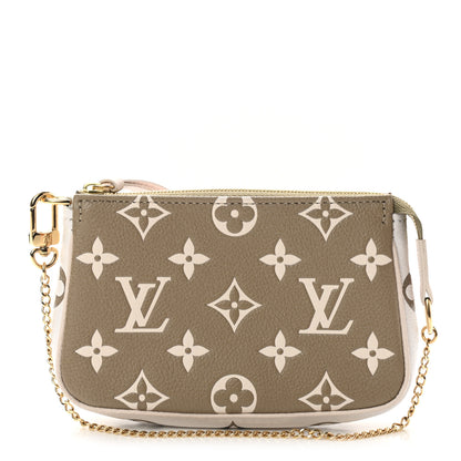 Louis Vuitton Empreinte Spring in the City Mini Pochette Accessories Kaki Beige Cream 1 of 7