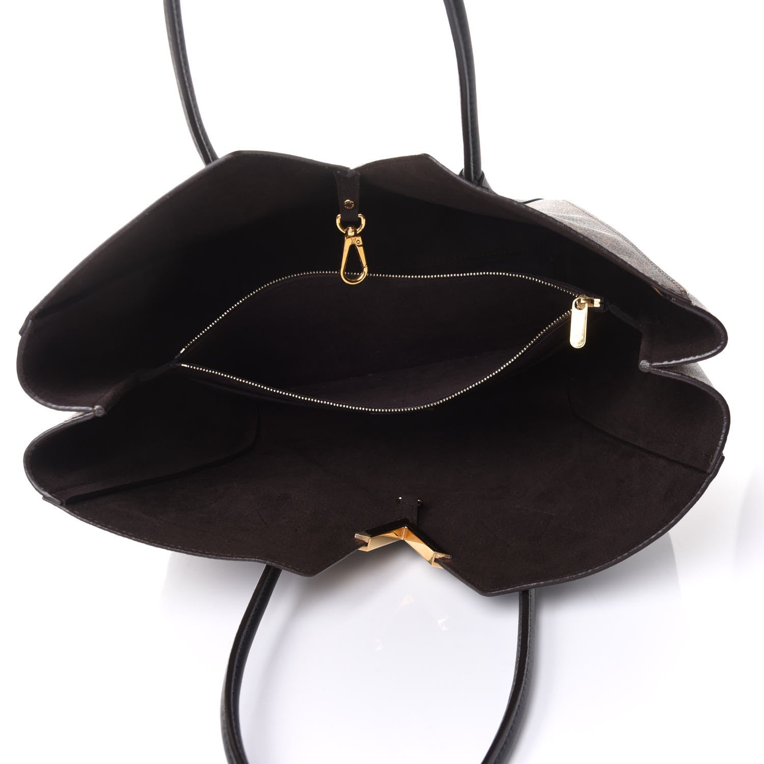 Louis Vuitton Calfskin Monogram Kimono Tote Black 5 of 10