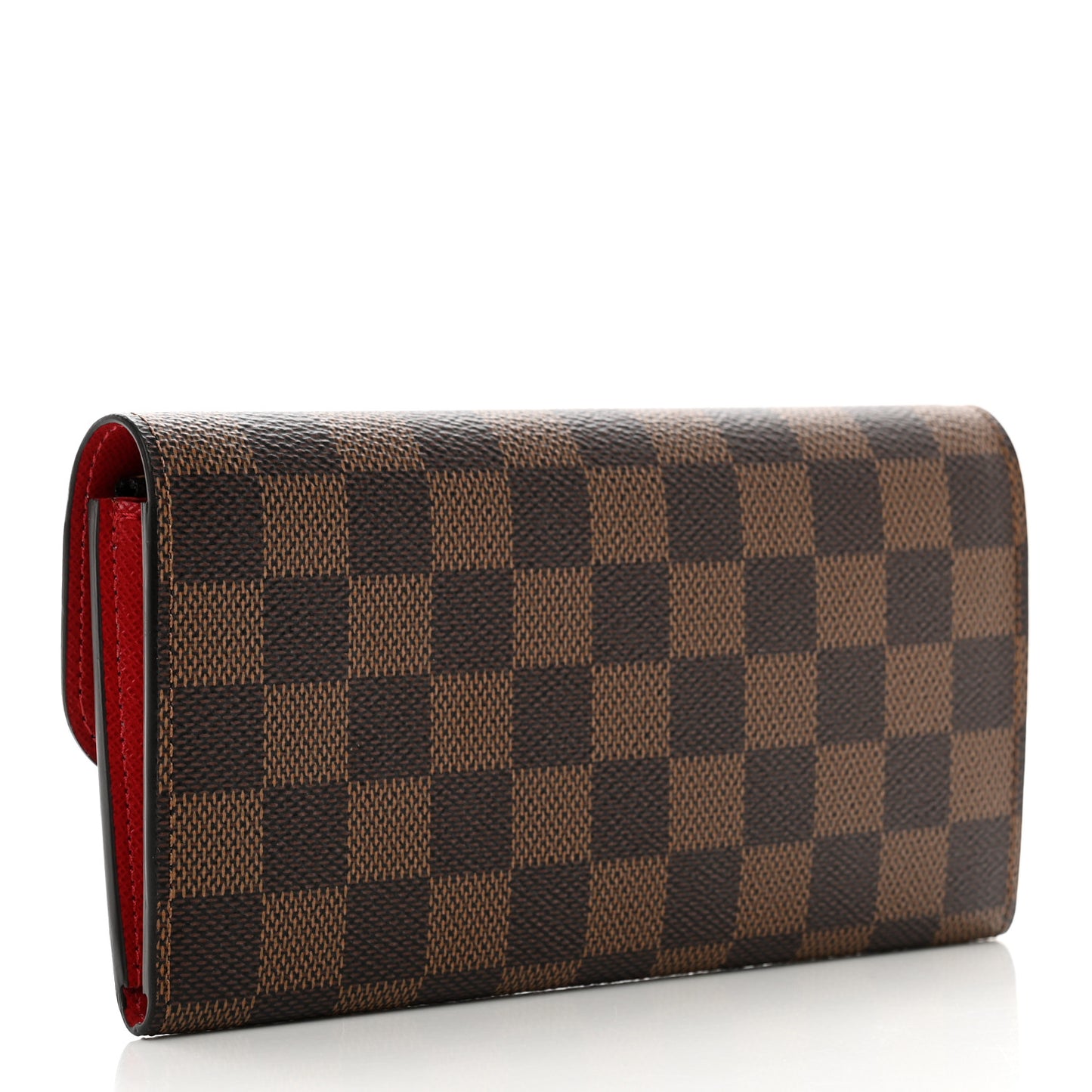 Damier Ebene Emilie Wallet Red