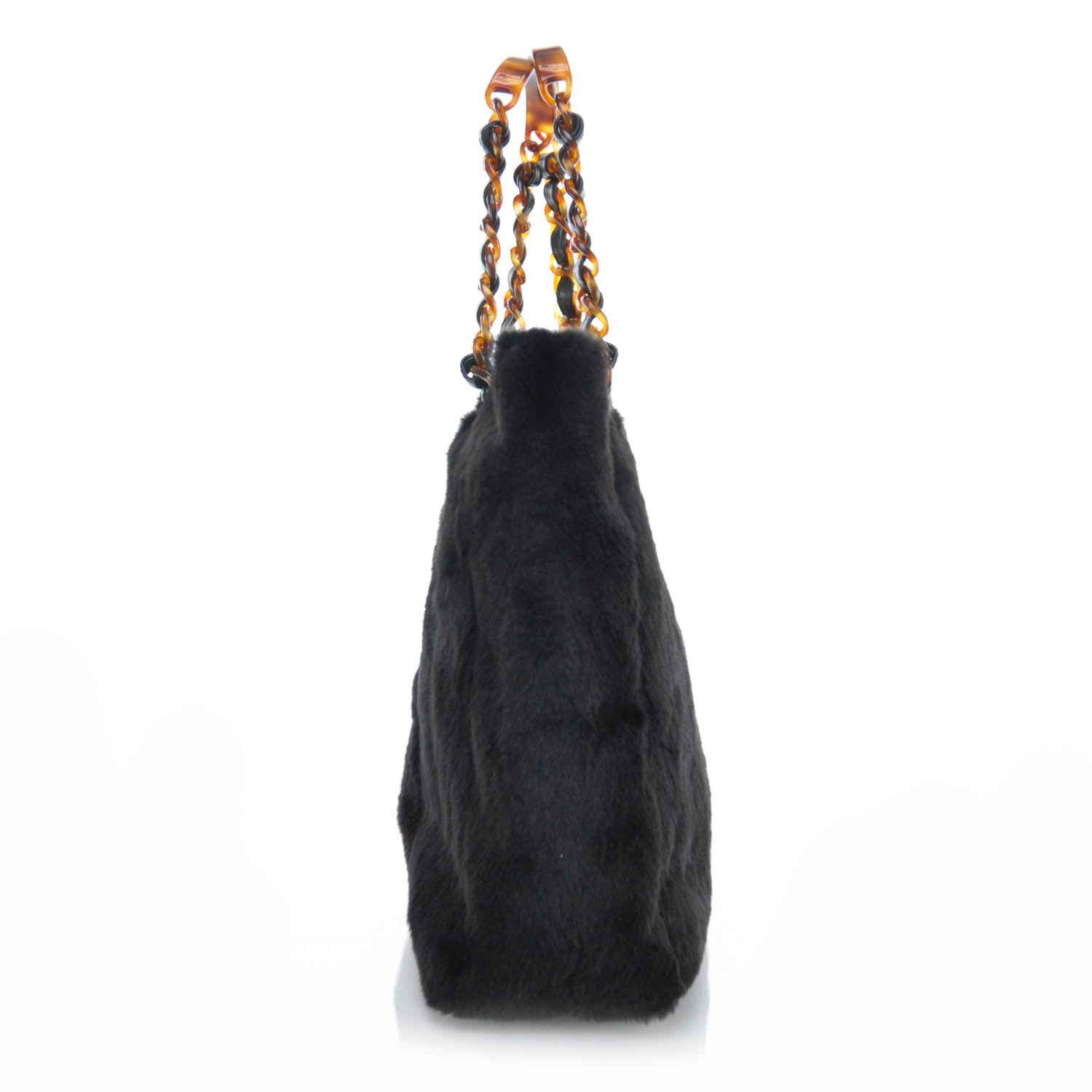 Chanel Mink Tortoise Chain Tote Black 6 of 8