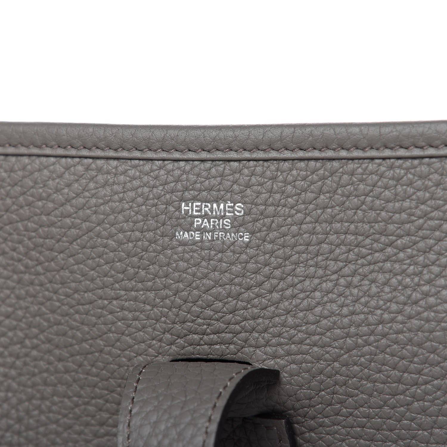 Hermes Taurillon Clemence Evelyne III GM Etain 8 of 8