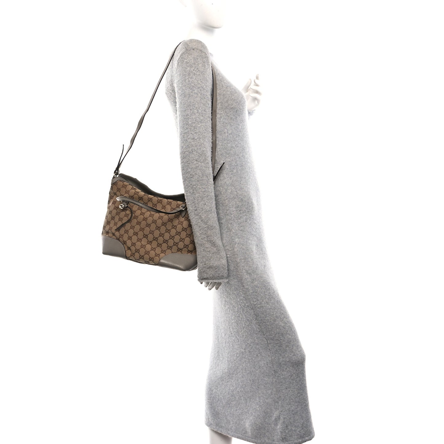 Monogram Medium Bree Foldover Tote Beige